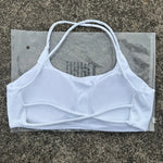 Solid Color Tight Comprehensive Training Women Fitness Bra Cross Back Yoga Underwear Gym Sport Top Hollow Back Push Up Chest Pad