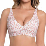 Women's Seamles Swire-free Bra Comfortable Full-Cup Solid Color Full-Cup Thin Mold Bra Plus Size Breathable Bra Pusp up