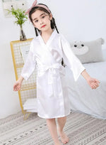 Birthday Squad Birthday Girl Princess Robe Spa Robes for Girls Party Satin Silk Kimono Robes Party Supplies