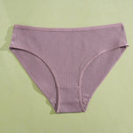 Women's Seamless Cotton Briefs Women Panties Solid Color Breathable Underwear Female Low Waist Soft Lingerie S-XXL