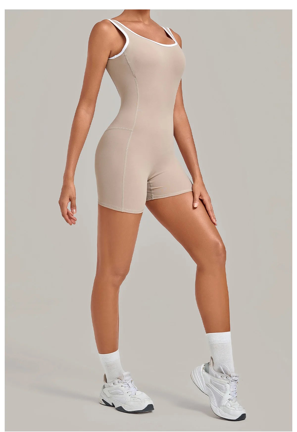 Color Blocking Brushed Yoga Jumpsuit Women Hollow Out Backless Tight Sport One Piece Suit Gym Running Exercise Fitness Bodysuits