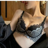 Lace Brief Sets Shapewear Set Minimizer Side Support Bra Push Up Bralette for Small Chest Lift Anti Sagging Wireless Underwear