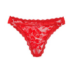 1pc Women's Multi-Color Lace Panty Low-Rise Bowknot Lingerie Hollow Out Semi-Covered Butt Heart Buckle Soft Breathable Underwear