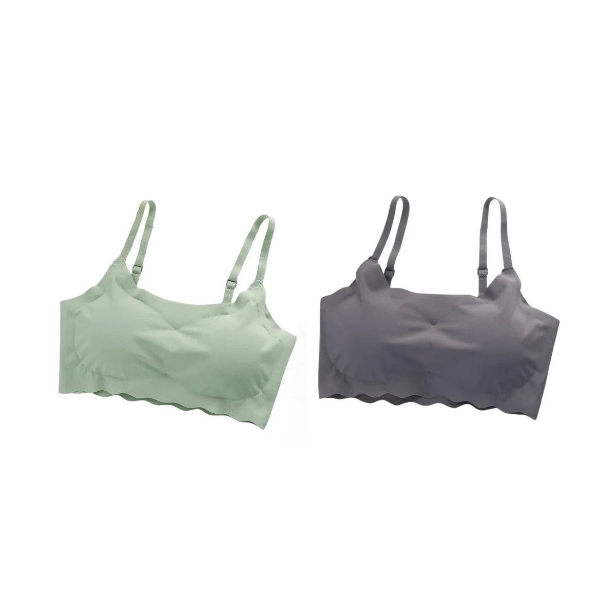 2Pcs/Set Push-Up Bras For Women Tube Top Seamless Underwear No Steel Ring Soft Support Bra Female Breathable Sexy Lingerie