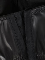 Sexy Black Short Leopard Print Shapewear Tube Top Strap Back Button Women's Erotic Crop Top Camisole Casaul Pure Desire HVVI