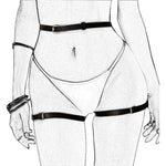 Adult Sex Toys BDSM Bondage Gear Adjustable Handcuffs Ankle Cuffs Open Leg Restraint Fetish Restraints Collar No Vibrators SM 18