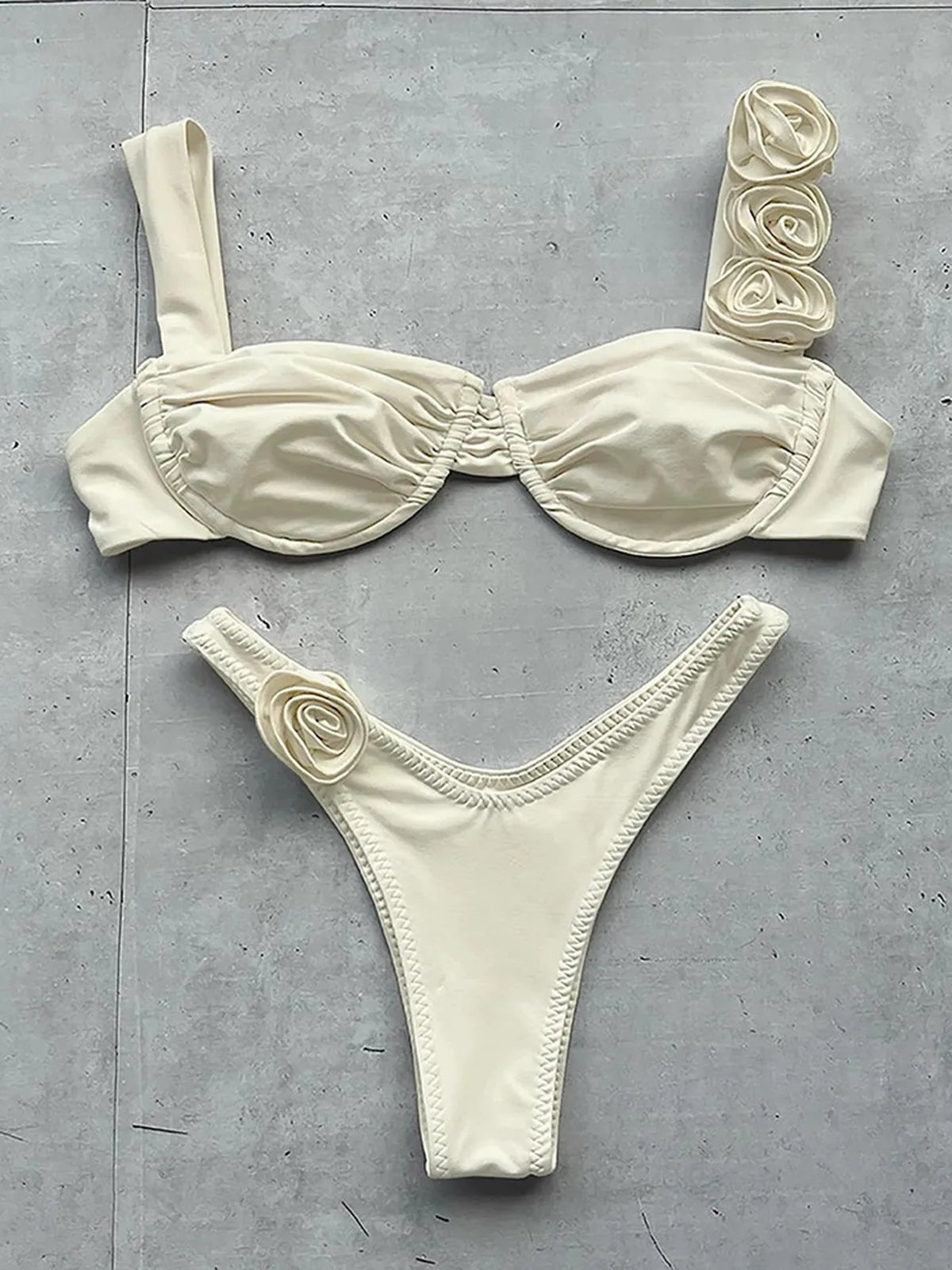 DEKA Brazilian Micro Floral Bikinis Set New Women Thong Swimsuit Sexy Female Push Up Swimwear Bathing Biquini Swimming Suits