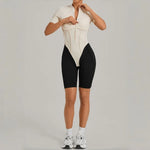 Women's Seamless Yoga Jumpsuit Sports Workout Running Hip-lifting Slim Fit Shorts One-Piece Training Fitness Gym Bodysuit