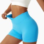 Summer Seamless High Waist Yoga Shorts Elasticity Sports Leggings Women Breathable Cycling Shorts Buttock Lift Gym Shorts Women