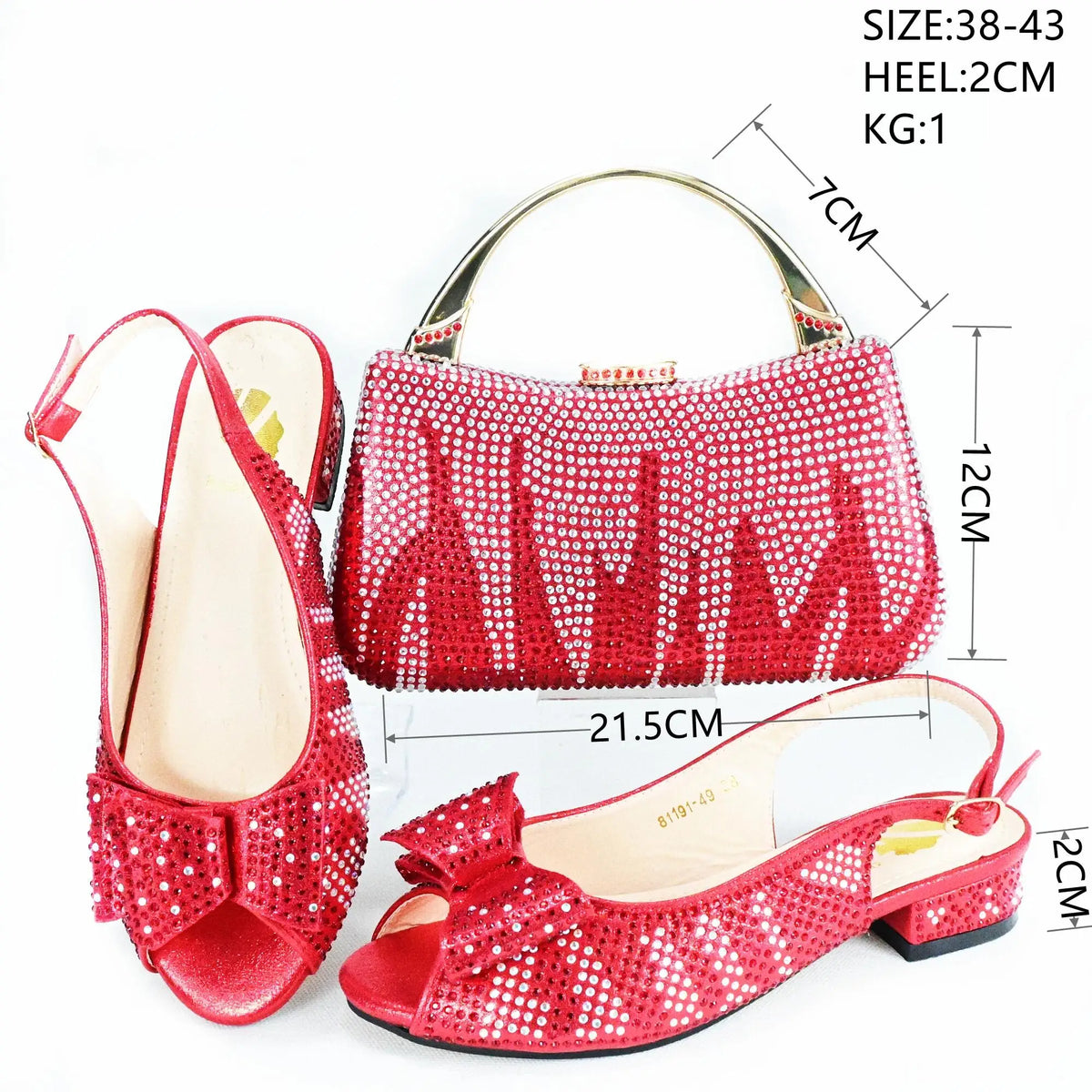 Doershow nice African Shoes And Bag Matching Set With blue Hot Selling Women Italian Shoes And Bag Set For PartyHAS1-10