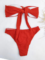 2026 Bandeau Bikinis Starfish Swimsuit Women Sexy Padded Swimwear Female Solid Beachwear Bathers Bathing Swimming Swim Suit