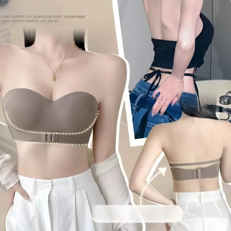 Seamless Bras For Women Push Up Bra Invisible Padded Strapless Brassiere Non-wire Comfort Underwear Female Sexy Lingerie