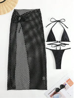 3 Pieces Triangle String Thong Bikinis 2026 Swimwear Female Sexy Brazilian Swimsuit Women Bathers Bathing Swimming Swim Suit