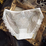 Lace-up Briefs Transparent Lace Panties Women Lingerie Sexy Underwear Low Waist Ropa Mujer Floral Embroidery Lenceria Femenina