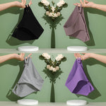 4PCS/Set Women Cotton Panties Sexy Low Waist Briefs Female Soft Breathable Underwear Button Design Fashion Comfortable Lingerie