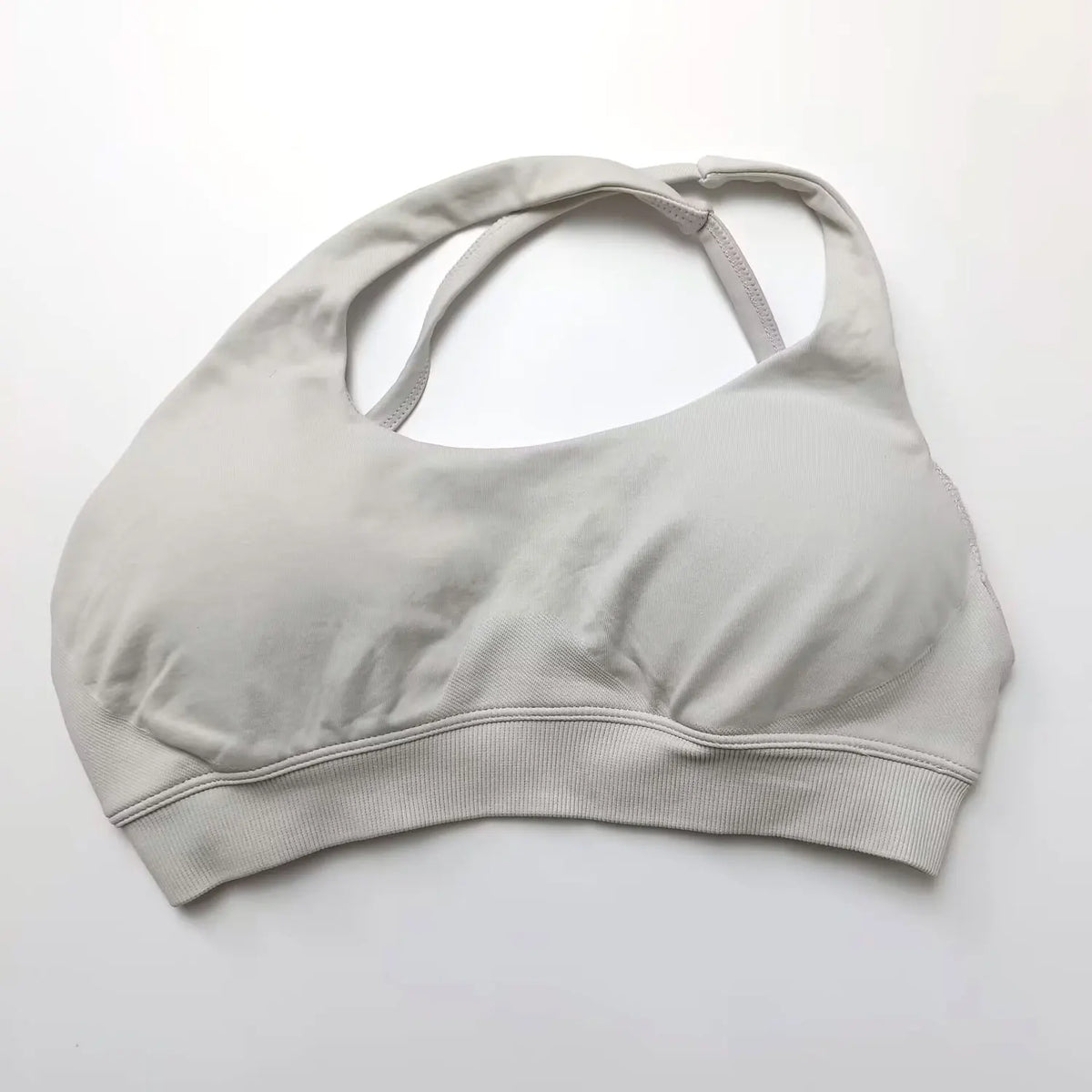 NCLAGEN Asymmetric Sports Bra High Support Backless Gym Top Women Halter Fitness Running Workout Clothes Sexy Seamless Underwear