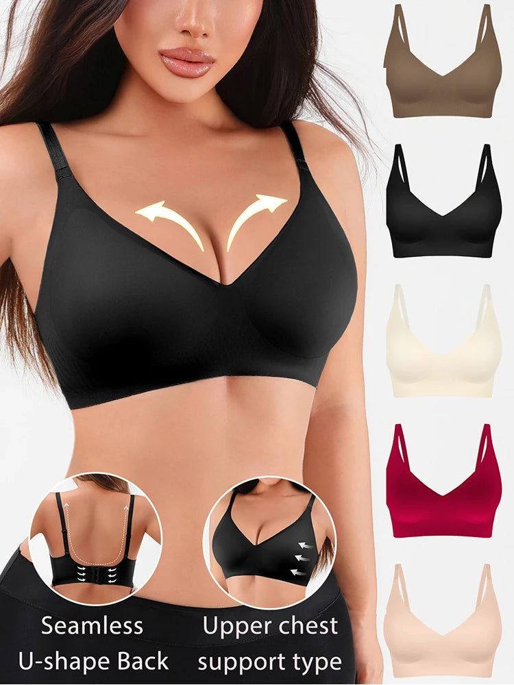 1pcs S-XL Seamless Female Underwear Jelly Gel Lady Bra Wireless Anti-sagging Bras Female Bralette Padded Comfortable Lingerie