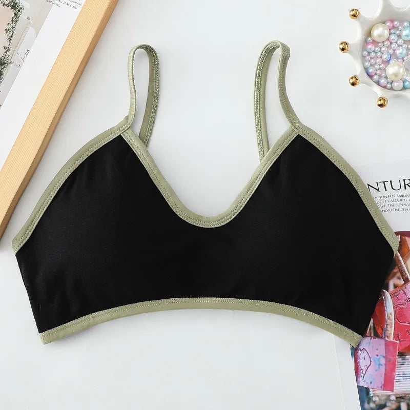 Women Wireless Bra Comfort Cotton Fabric Padded Bras Sexy Lingerie Small Cup Tube Top Removable Pads Brassiere One Size