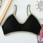 Women Wireless Bra Comfort Cotton Fabric Padded Bras Sexy Lingerie Small Cup Tube Top Removable Pads Brassiere One Size