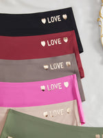 8pcs/Set Seamless High Waist Panties Women's Letter Underwear Breathable Stretchy Briefs Female Trendy Comfortable Lingerie