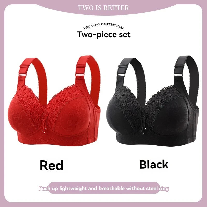 Womens Lace Bras Ultra-Thin Perspective Bralette Deep V Bra Sexy Lingerie Tops Plus SizeCup Mom's underwear active bra