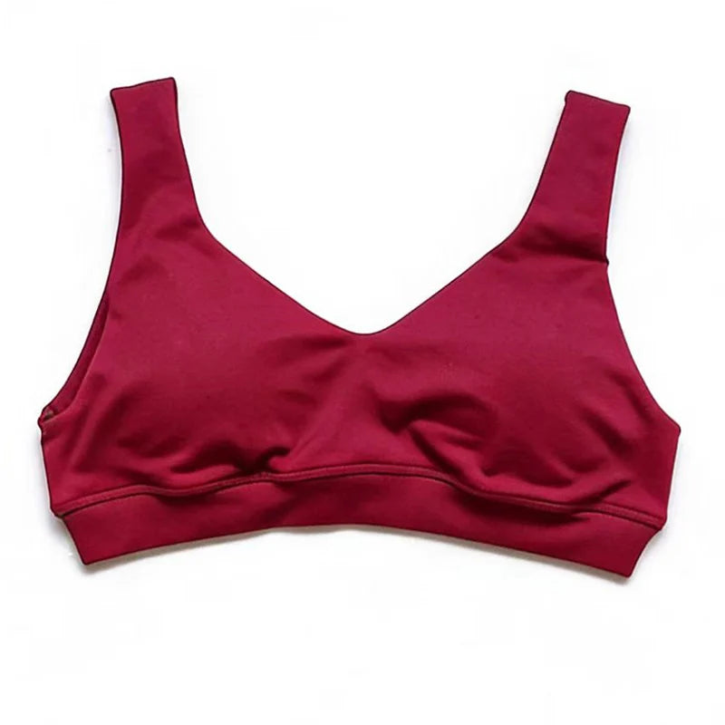 Scoop Back Sports Bra Women Shockproof Training Gym Bras Running Fitness Breathable Top Sports Vest High Impact Yoga Bras Woman