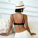 French-Style New Sexy U-Shaped Push-Up Bra for Women, Anti-Sagging, Pure Desire Style, Thin Deep V Bra