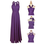 Women's Transformer Dress Multi Way Wrap Backless Wedding Evening Gown Convertible Floor Long Formal Dress