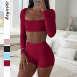 European and American yoga sports vest T-shirt shorts suit