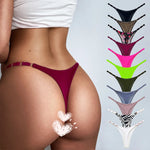 Sexy Thong for Women Underwear Briefs Seamless Panties Flower Low Rise Luxury Metal Buckle G String Bikini Girls T Pants Panty