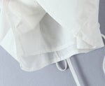 Foridol White Cotton Women Summer Crop Tops Lace Patchwork Short Female Tops Puff Sleeve Square Collar Slim Top Blouse 2025
