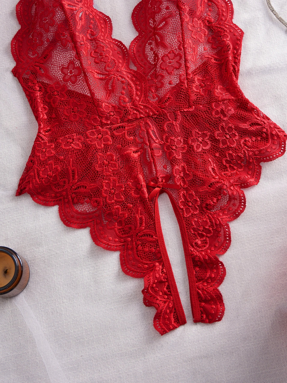 Women's Lace Bodysuit Comfortable Soft Stretch Fashion Casual One Piece Underwear Sleepwear
