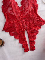 Women's Lace Bodysuit Comfortable Soft Stretch Fashion Casual One Piece Underwear Sleepwear