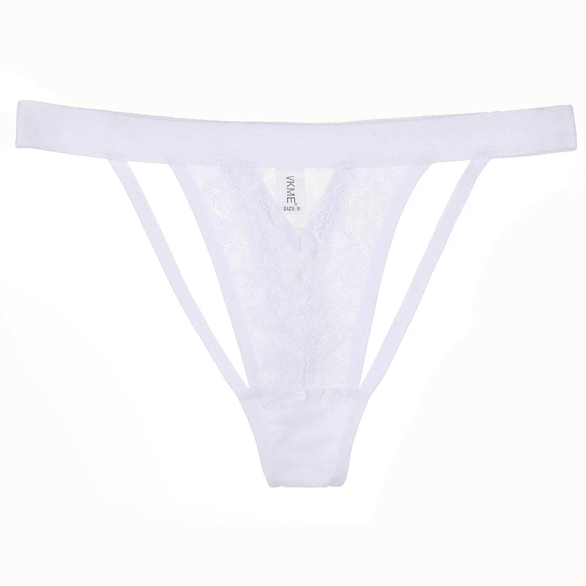 Black White Women Mesh Thong Low Rise Cutout Panties Hollow Out Breathable Perspective Intimate Underwear Sexy Female Lingerie