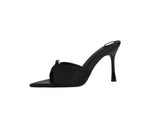 BIGTREE Summer Woman Slippers Fashion Open Toe Thin High Heels Shoes Street Style Stripper Party Slides Zapatos De Mujer