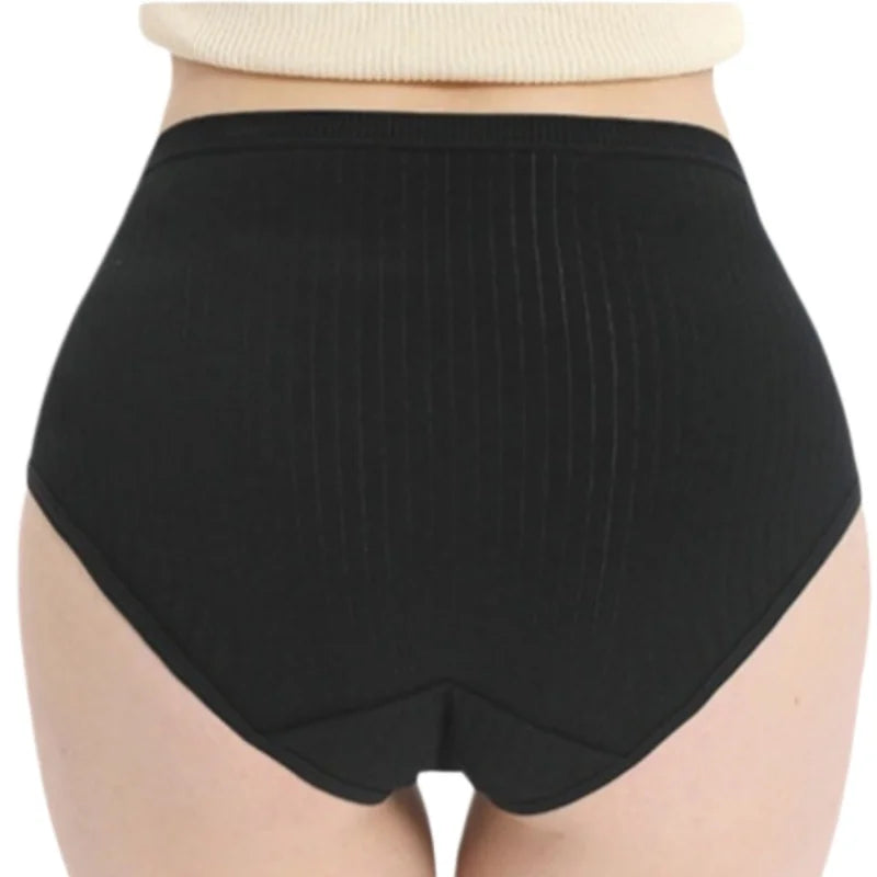 2Pcs/Set Women Cotton Panties High Waist Briefs Breathable Underwear Female Underpants Plus Size Sexy Lingerie S-XXL 8 Colors