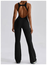 Women Fitness Bodysuit Backless One Piece Yoga Set Jumpsuit Sports Gym Workout Clothes Tights Active Wear Slim Playsuit Female