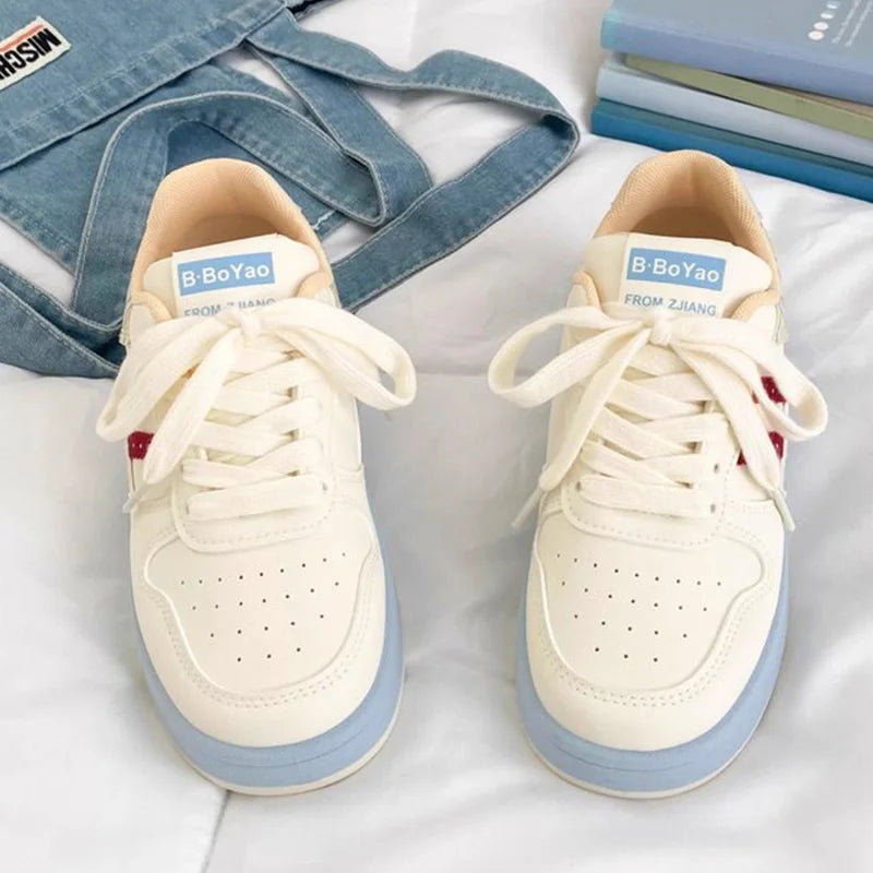 Autumn Mix Color Plaid Sneakers Women Breathable Lace Up Sports Shoes Woman Comfortable Soft Insoles Running Casual Shoes Female