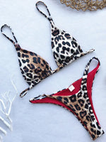 2025 Sexy Leopard Brazilian Bikini Women Swimsuit Female Thong Swimwear Two Pieces Bikini Set Mini Micro Bathing Suit Swim Lady