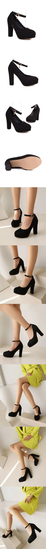 2026 Plus Size 43 Elegant Pink Cross-strap Pumps Office Lady Classic Black High Heels Shoes Women Purple Platform Party Shoes