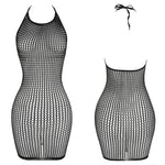 1PC Women Sexy Fishnet Beach Cover Up Hollow Out Bodycon Dress See Through Summer Swimwear