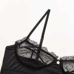Flounce Sexy Lingerie Lace Transparent Women's Underwear Hot Delicate Erotic Lingerie Set Porn Exotic Sets Sexiest Outfit
