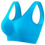 Women Wide Strap Seamless Tank Bra Without Pads Plus Size Knit Sports Bralette Wireless Bra Vest Crop Top Sexy Lingerie S-5XL
