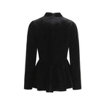 French-style Elegant Stand-up Collar Tie-waist Slim-fit Pleated Long-sleeve Shirt For Women With Waist Lace Cake Skirt QXS5