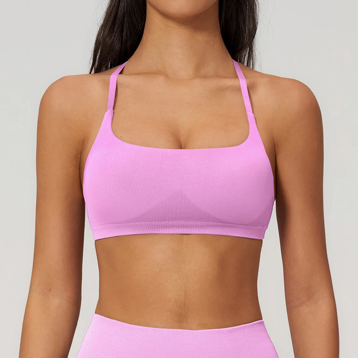 Backless Yoga Bra Woman Gym Tops Sports Bra Strap Cross Back Womens Underwear Adjustable Shoulder Strap Inner Padded Yoga Vest