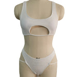 Micro Bikini 2022 Sexy Women Swimsuit Female Rib Bikini Set Push Up Women Swimwear Brazilian Biquini Cut Out Neon Bathing Suit