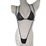 S M L Sexy Shiny Bling Bikini Female Swimsuit Women Swimwear Two-piece Bikini set Bather Bathing Suit Swim