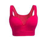 Women Wireless Sports Bra Fitness Running Vest Gym Workout Underwear Padded Tops Bralette Breathable Brassiere Push Up Bras