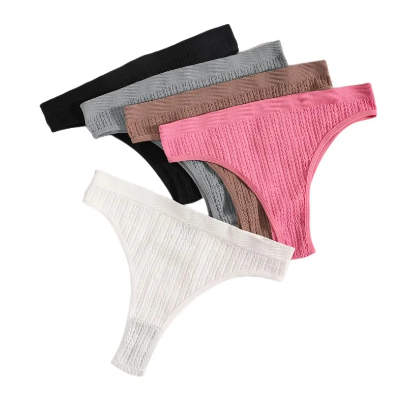 2Pcs/Set Seamless Panties Women Low Rise Panty Soft Solid Color Briefs Sexy Sports Underwear Female Underpants Lingerie M-XL