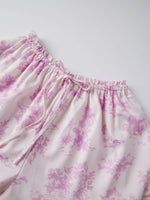 Women's Summer Bloomer Shorts Knee Length Floral Print Drawstring Elastic Waist Lace Trim Patchwork Casual Coquette Shorts
